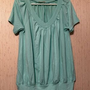 Zenana Outfitters Mint Green Short Sleeve Top